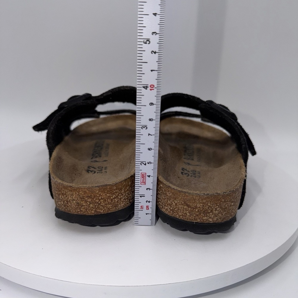 Birkenstock Arizona Sandals Womens Size 37 US 6 Black Metallic Iridescent - Picture 5 of 8